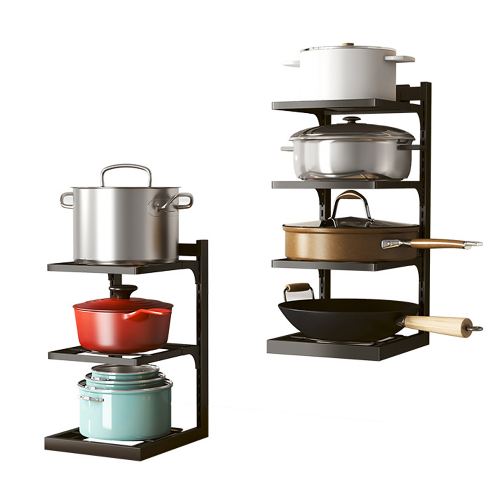 Miniatura 2 de Organizador de ollas ajustable 3 niveles